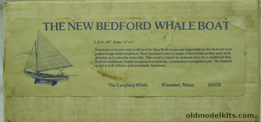 The Laughing Whale 1/36 The New Bedford Whaleboat plastic model kit